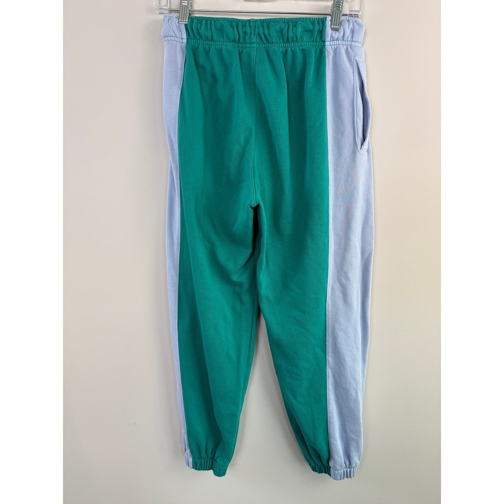 Nike Team Colorblock Sweatpants Neptune Green Joggers Women's Small Team Logo - Picture 2 of 5